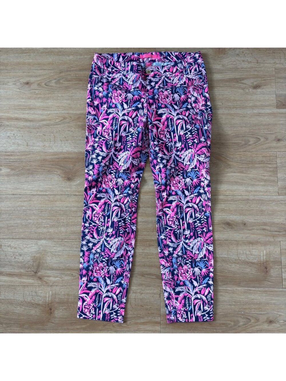 Lilly Pulitzer Kelly Skinny Pants Bright Navy Swing Of Things Women’s Size 6
